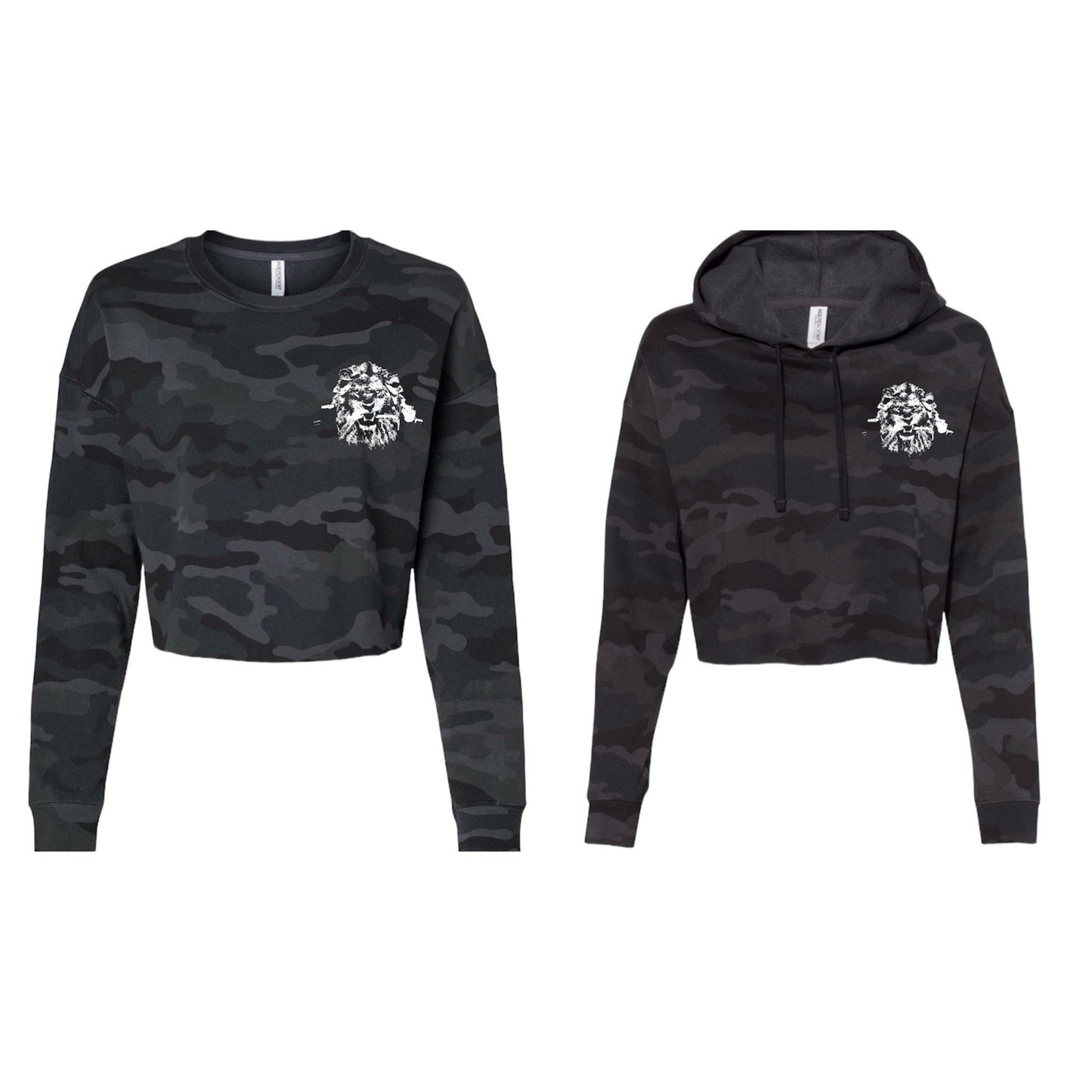 Ladies-lightweight DROSSFIT crop sweatshirt/ hoodie.