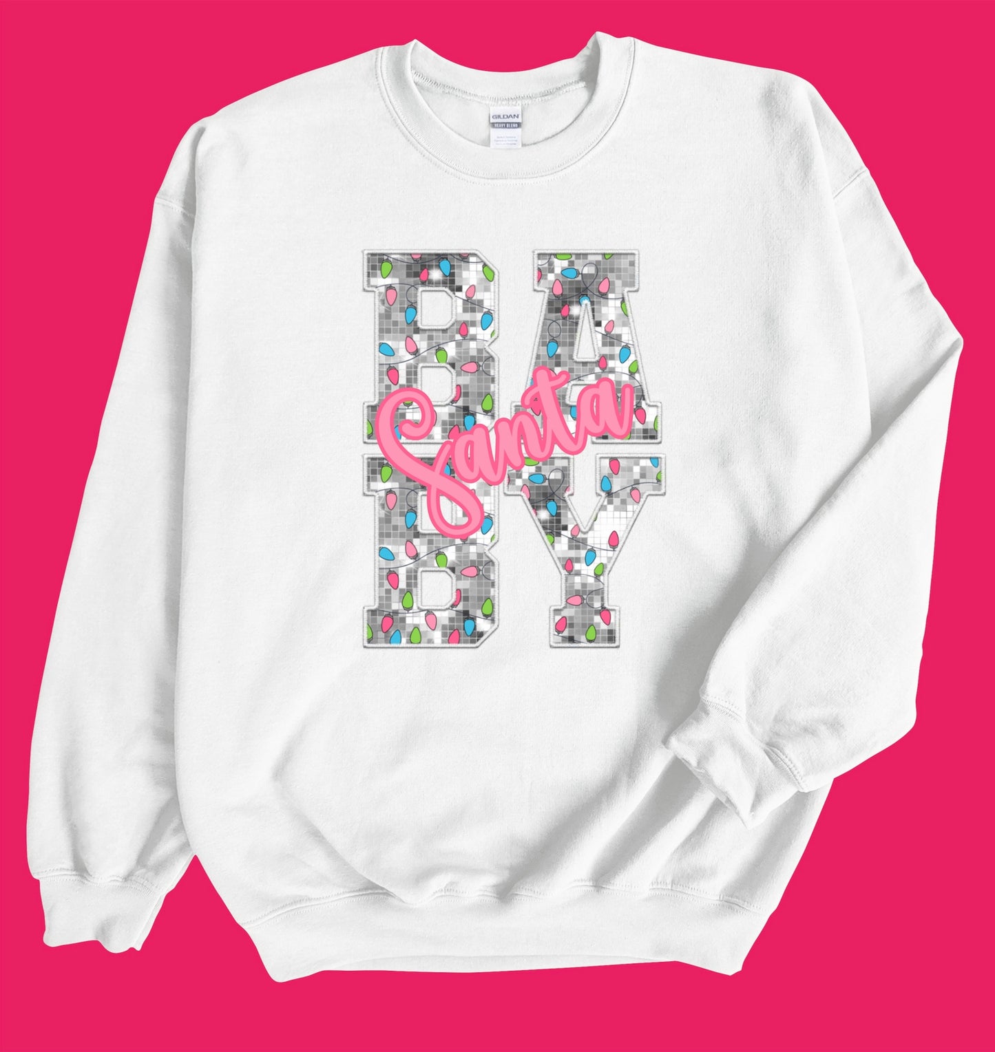 Santa Baby (faux glitter design)