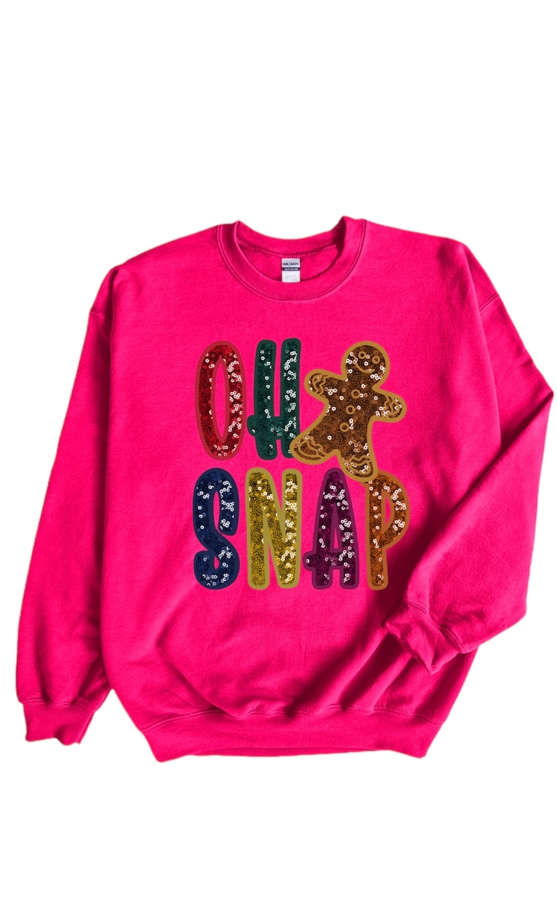 Oh snap-(faux sequin design)