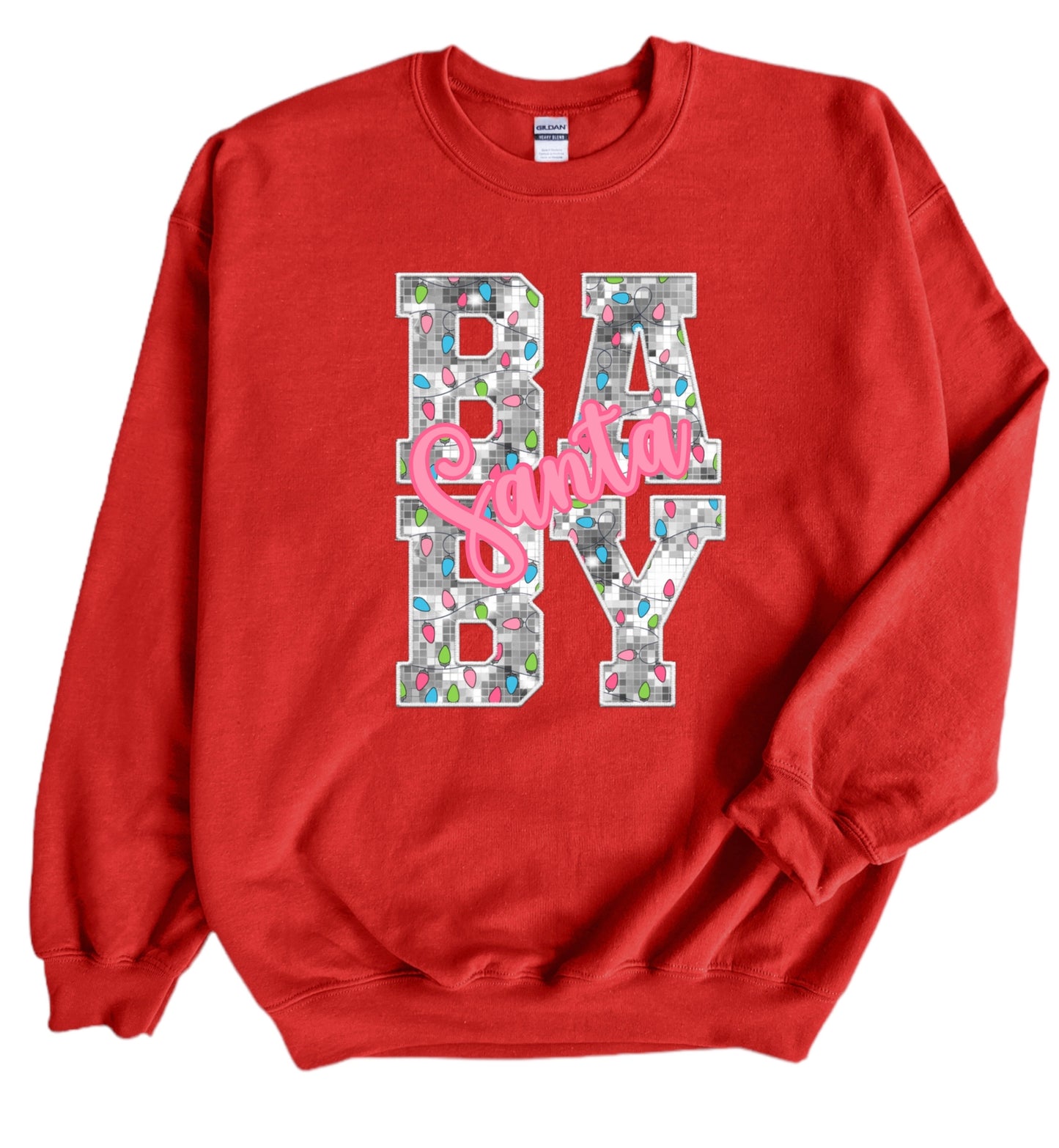 Santa Baby (faux glitter design)