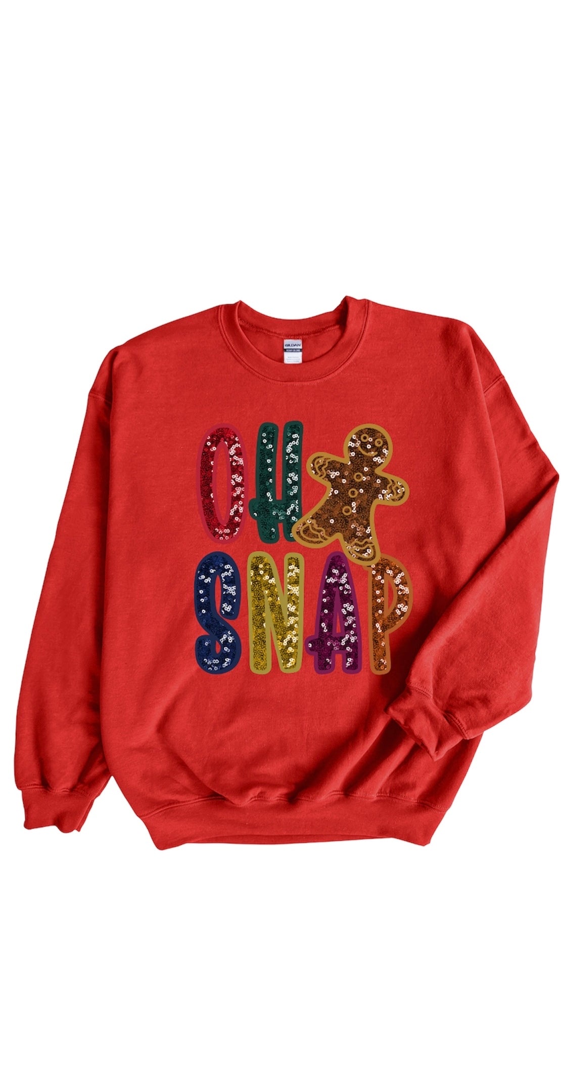 Oh snap-(faux sequin design)