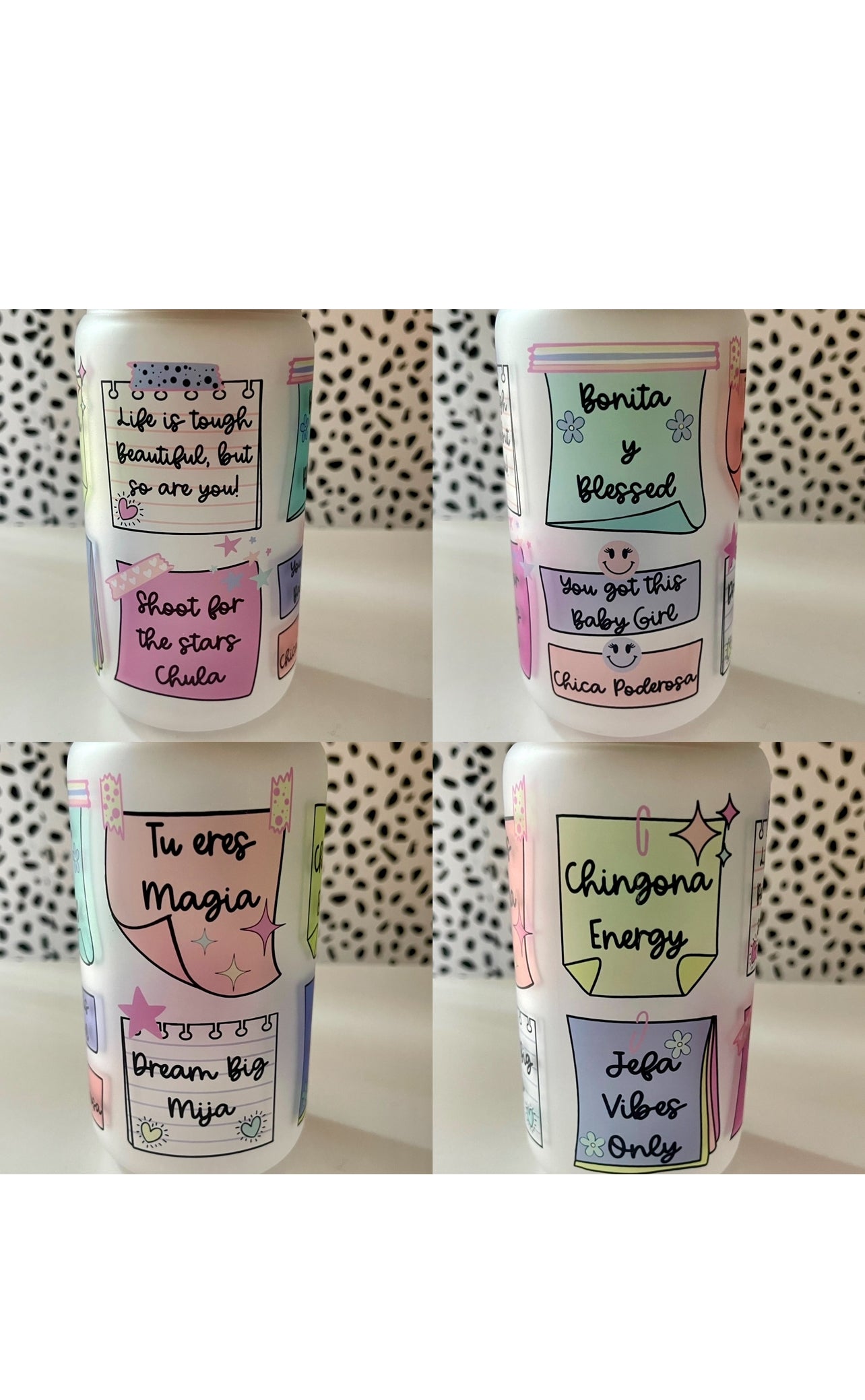 Dream big mija affirmations cup