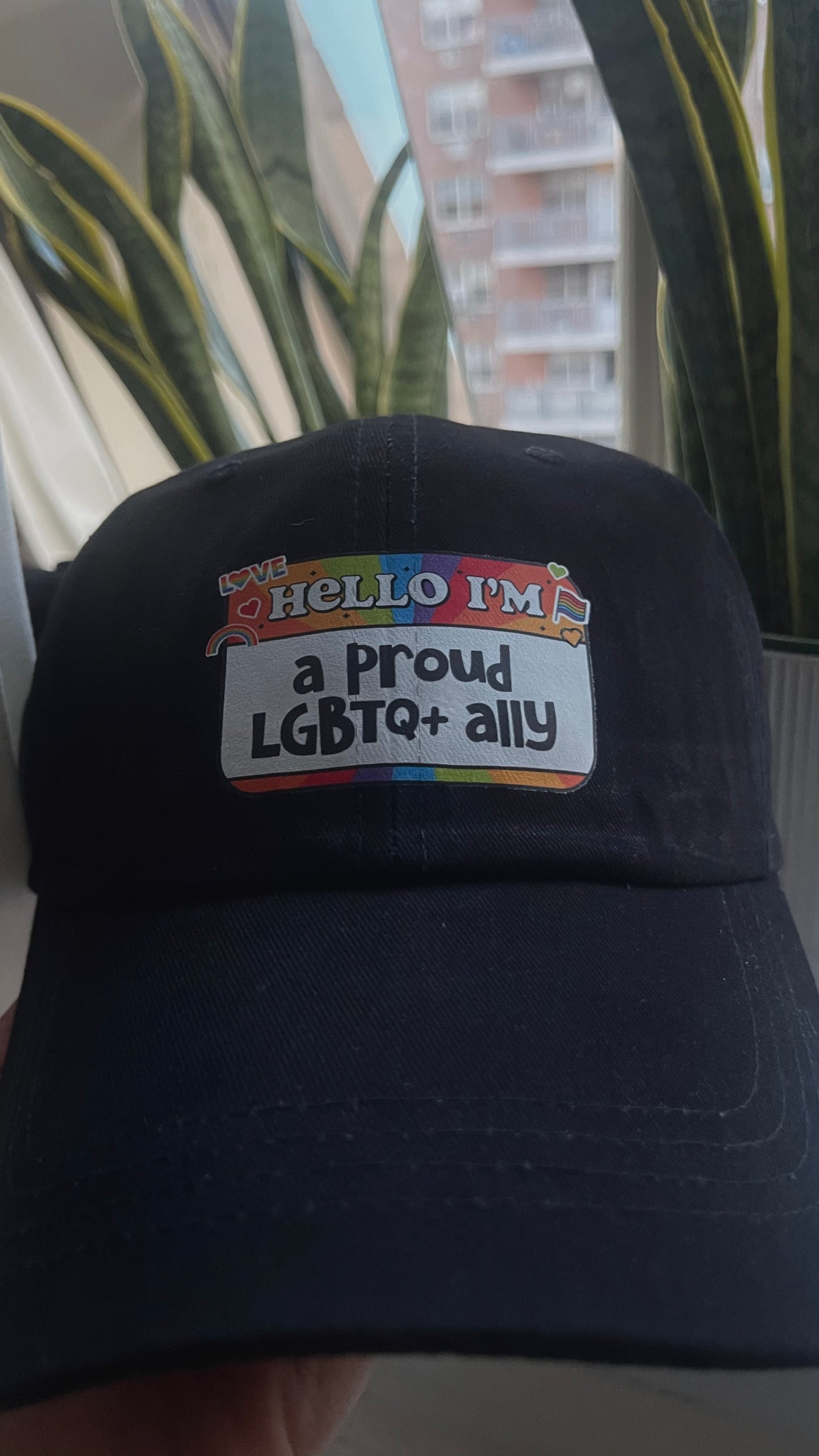 Proud LGBTQ+ ally hat