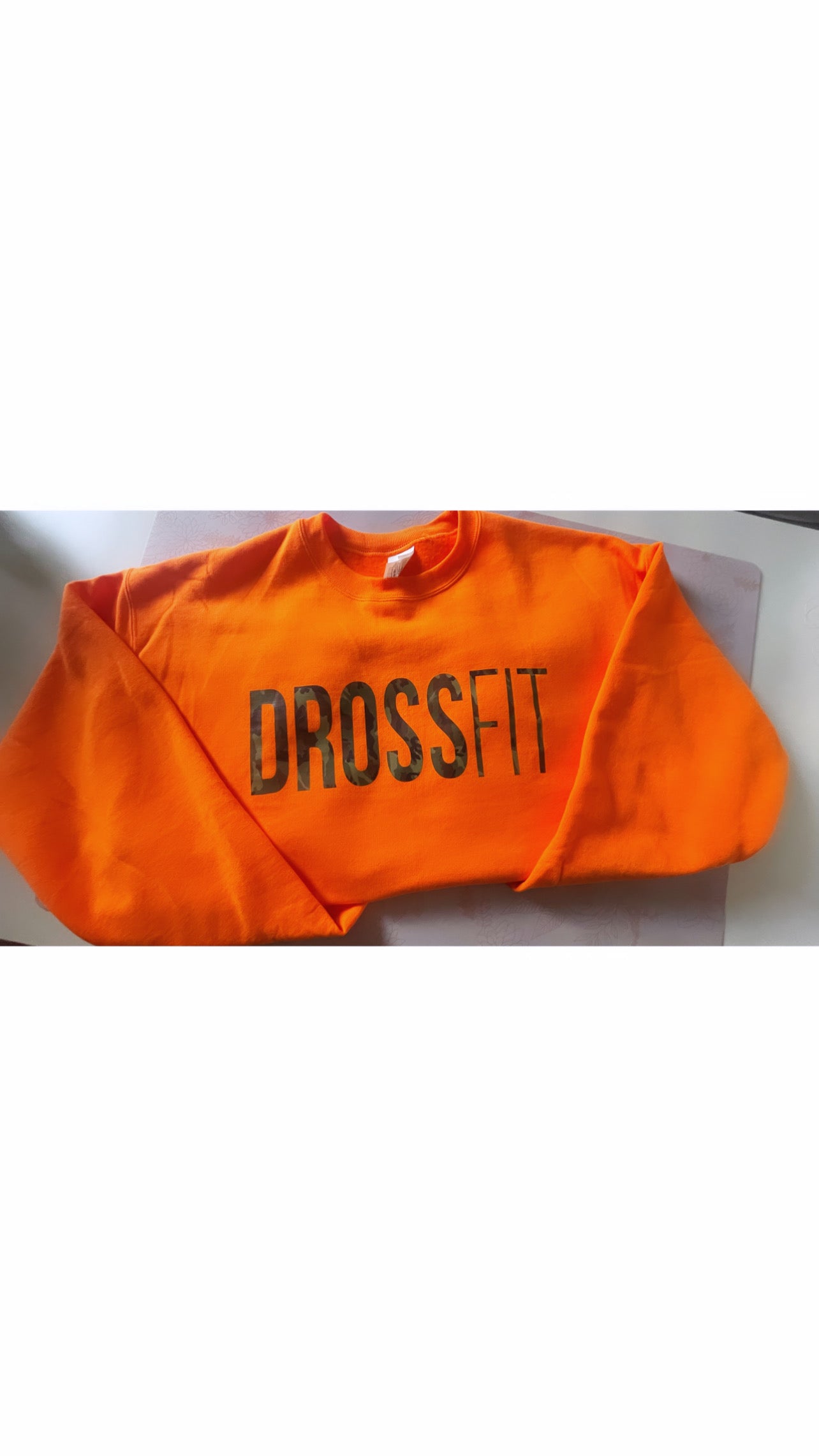 DROSSFIT camo sweatshirts