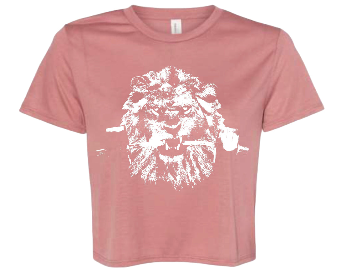 Ladies Flowy cropped t-shirt