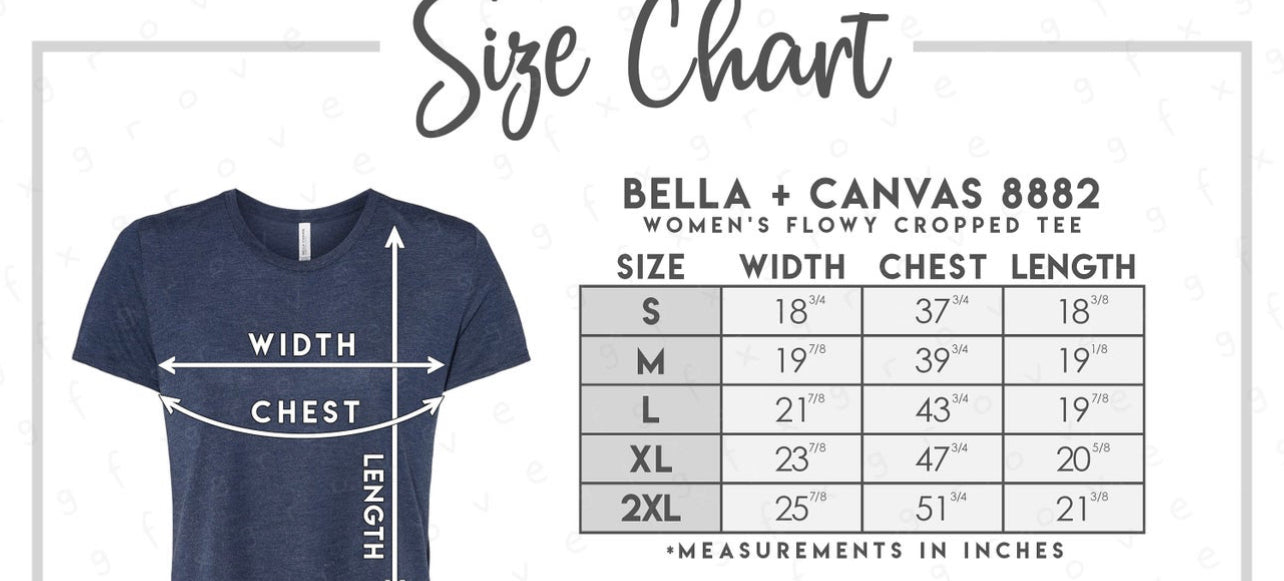 Ladies Flowy cropped t-shirt