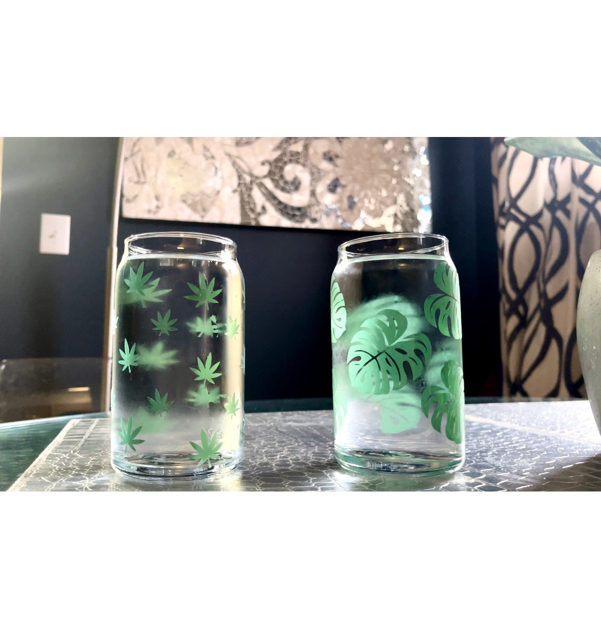 Color changing beer glass can.