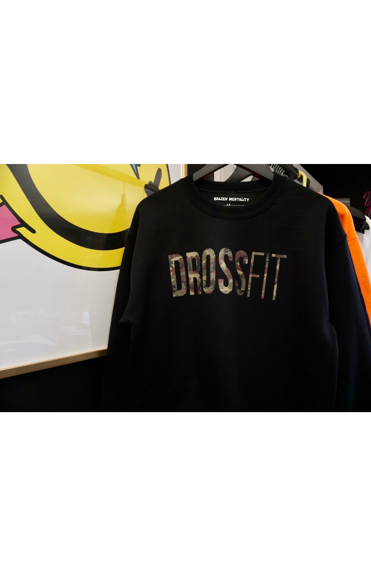 DROSSFIT camo sweatshirts