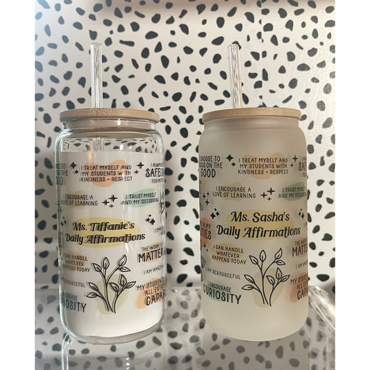 Teacher Daily Affirmations(& custom name)