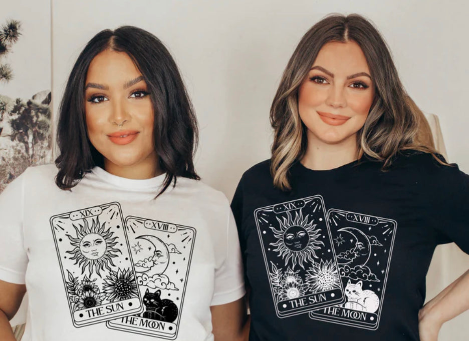 The sun. The moon. Tarot cards