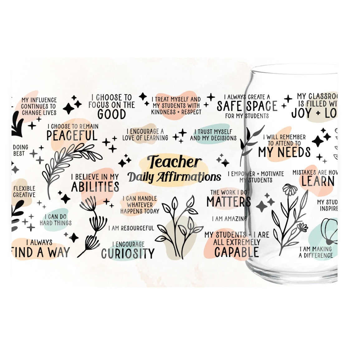 Teacher Daily Affirmations(& custom name)