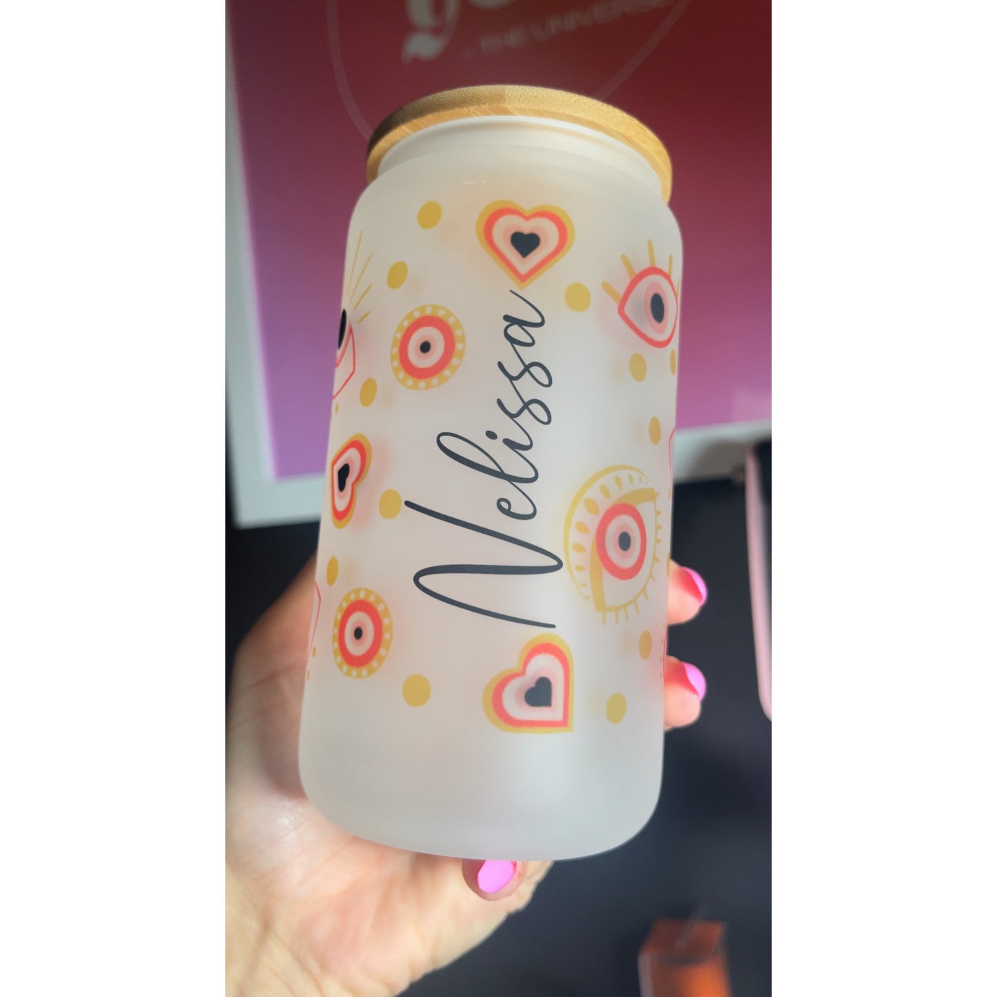 Pink Evil hearts (custom name)