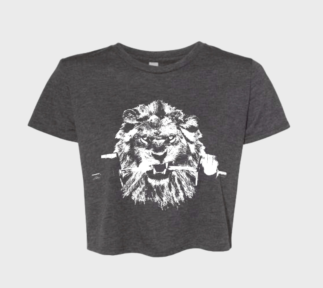 Ladies Flowy cropped t-shirt