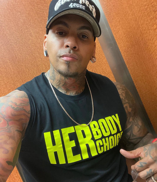 Her body. Her choice. (Unisex tank)