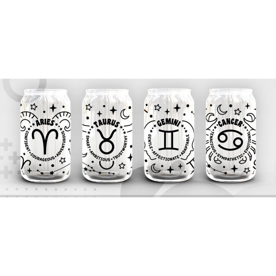 Zodiac signs qualities glass can