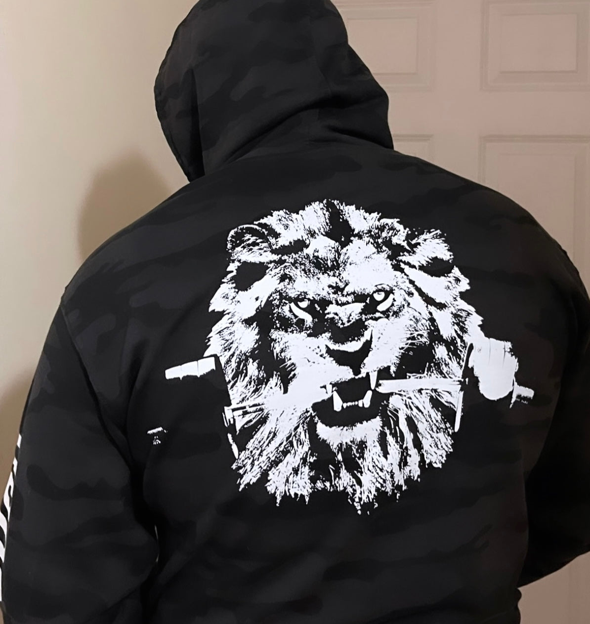 BET ON YOURSELF black camo hoodie